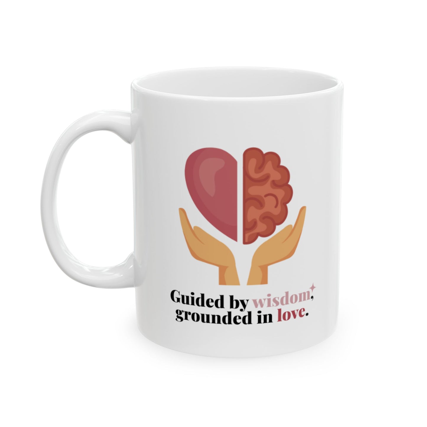 Guided & Grounded Ceramic Mug, (11oz, 15oz)