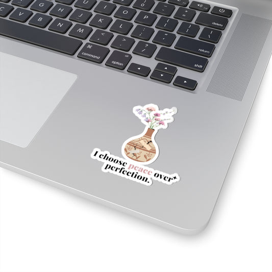 "Peace over Perfection" Sticker